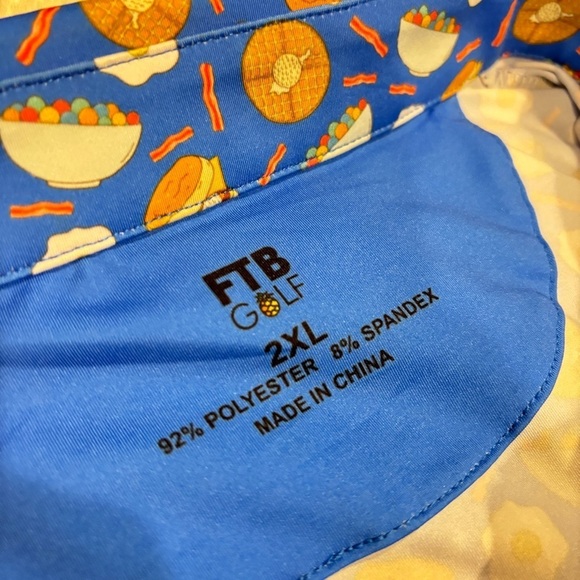 For The Birds “Breakfast Balls” Men's Golf Polo Size 2Xl - Picture 4 of 13